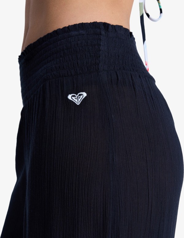 Along The Sunset Pantalon léger Noir Femme
