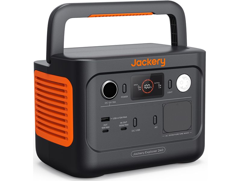 Jackery Power Station Explorer 240 V2 EU 256 Wh Mobiler Stromspeicher und Stromgenerator