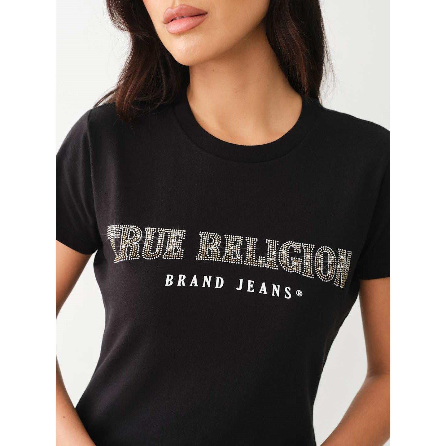True Religion Slim Crew Neck Logo T Shirt