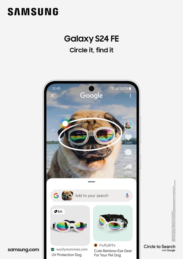 Samsung Galaxy S24 FE 5G smartphone 8/256GB (grafit)