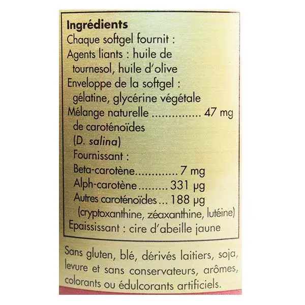 Solgar Beta-Caroteno 7mg 60 Cápsulas Softgel