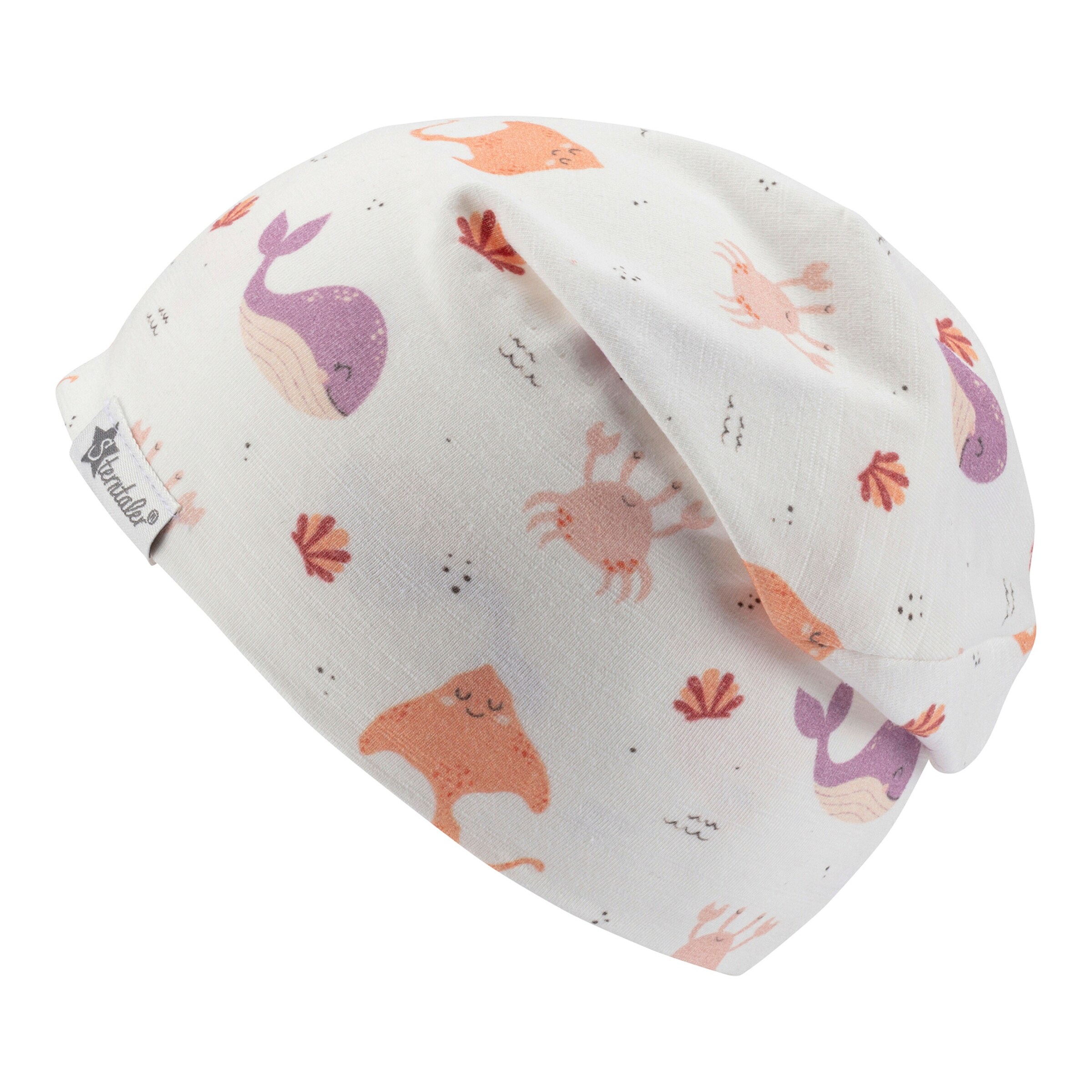 Sterntaler Beanie Ozean natur/bunt