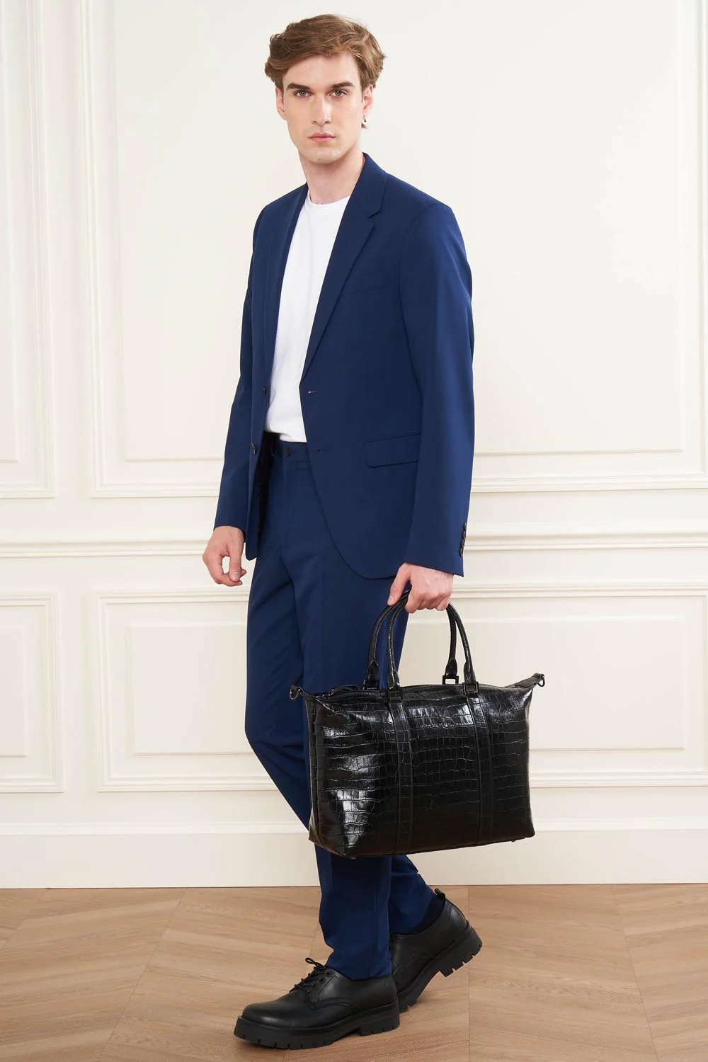 Croco Homme-Sac cabas main