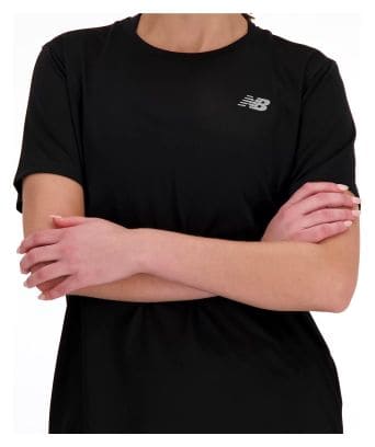 Maillot manches courtes New Balance Sport Essentials Noir Femme