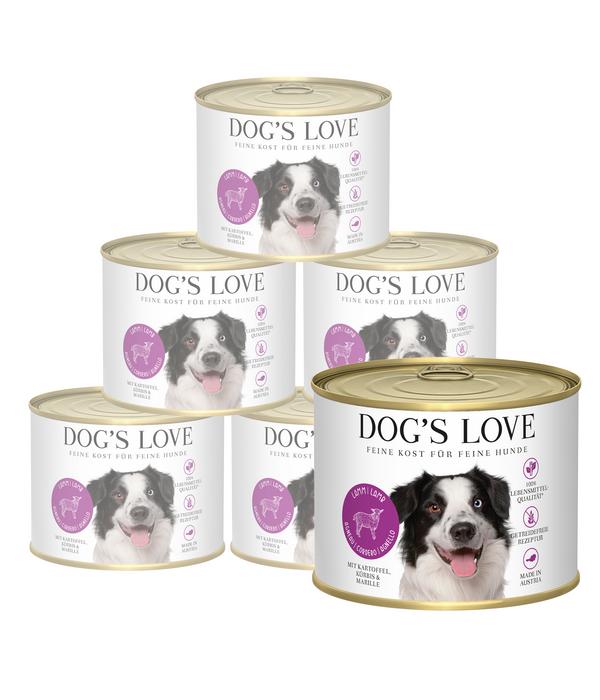 DOG'S LOVE Nassfutter für Hunde Adult, 6 x