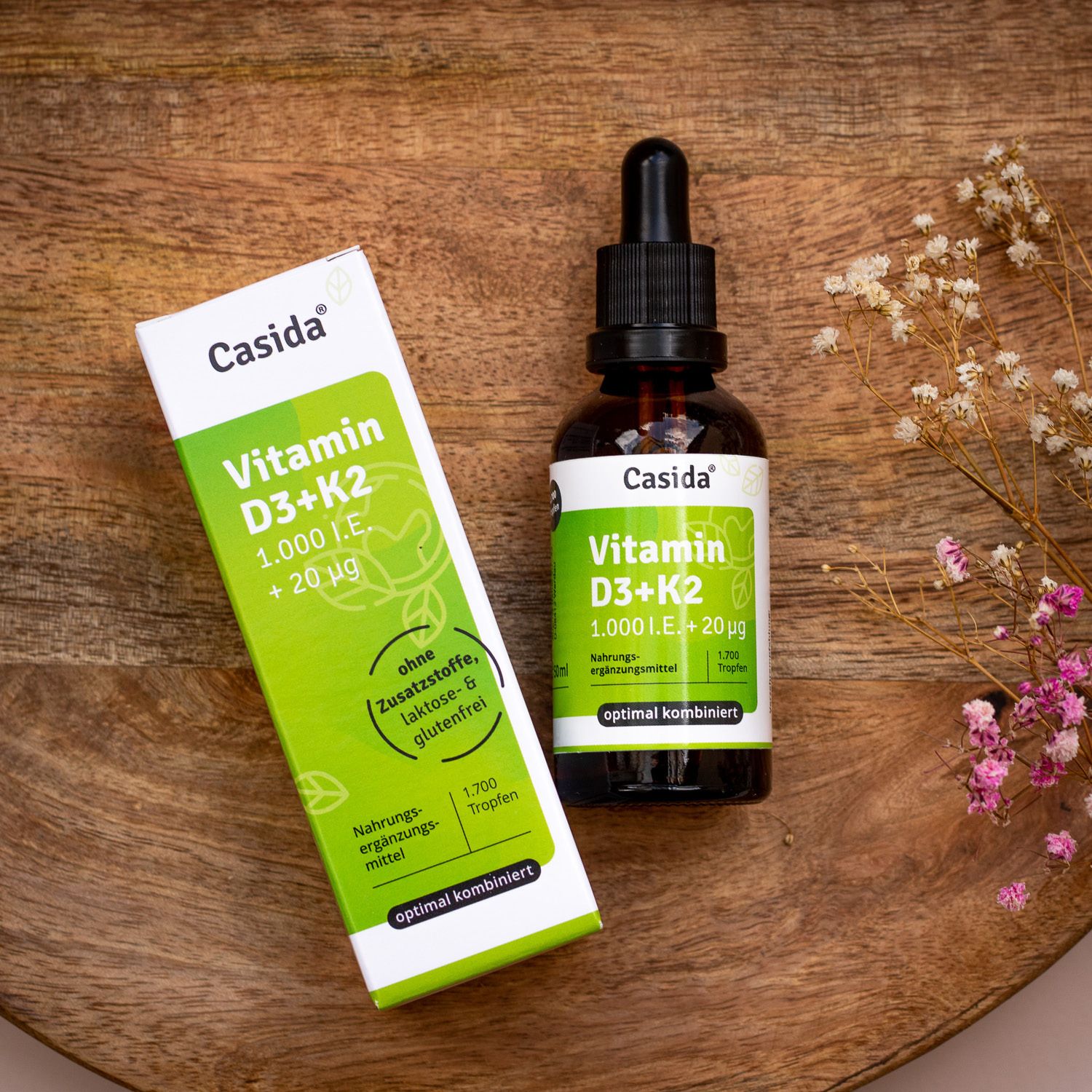 Casida® Vitamin D3+K2 1000 I.E. 20 µg