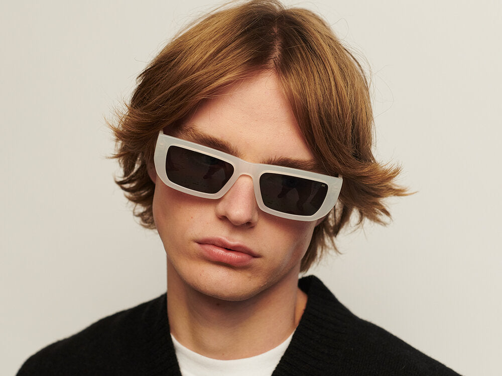 A. Kjærbede  Fame solbrille - Ivory Transparent