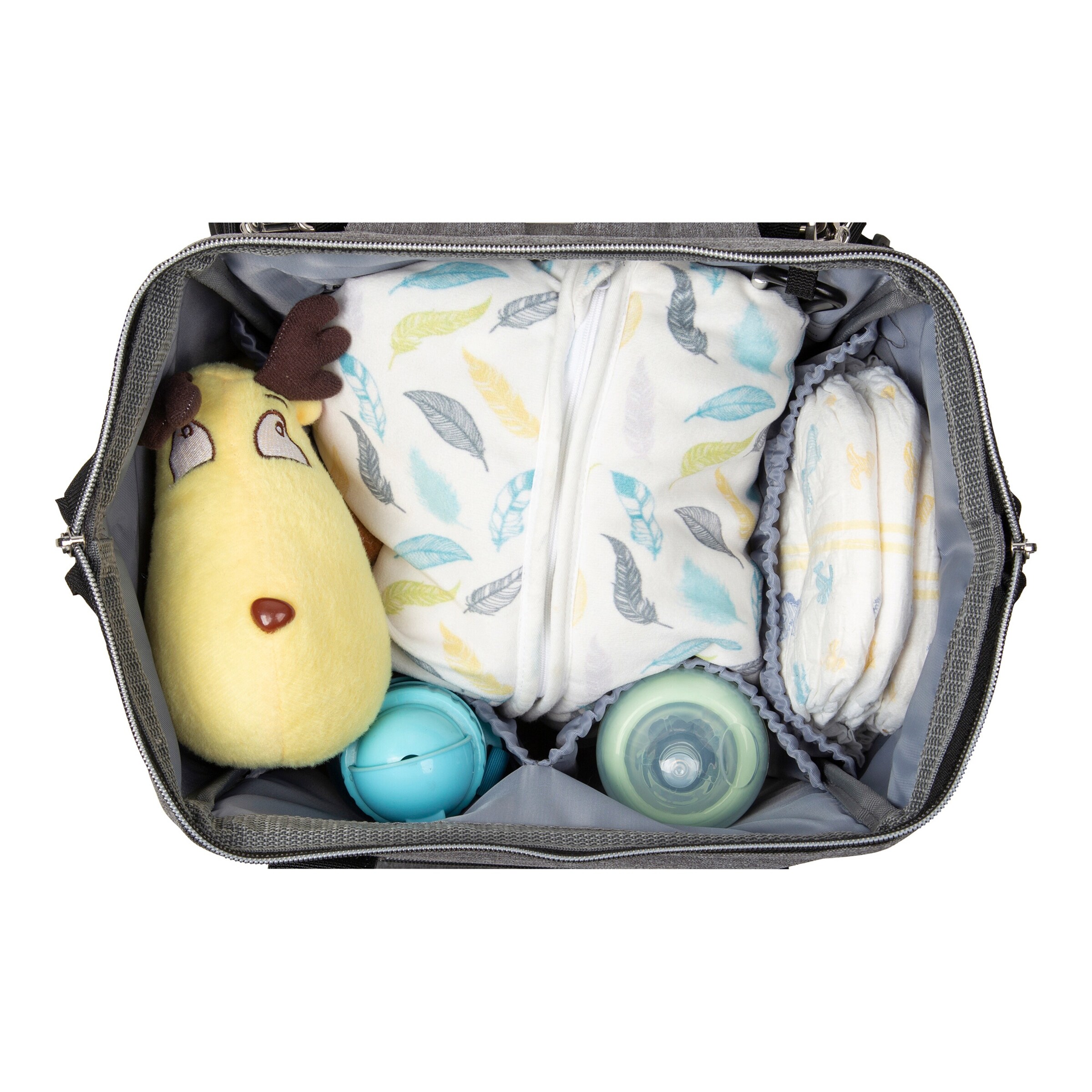 2hearts Wickelrucksack grau melange