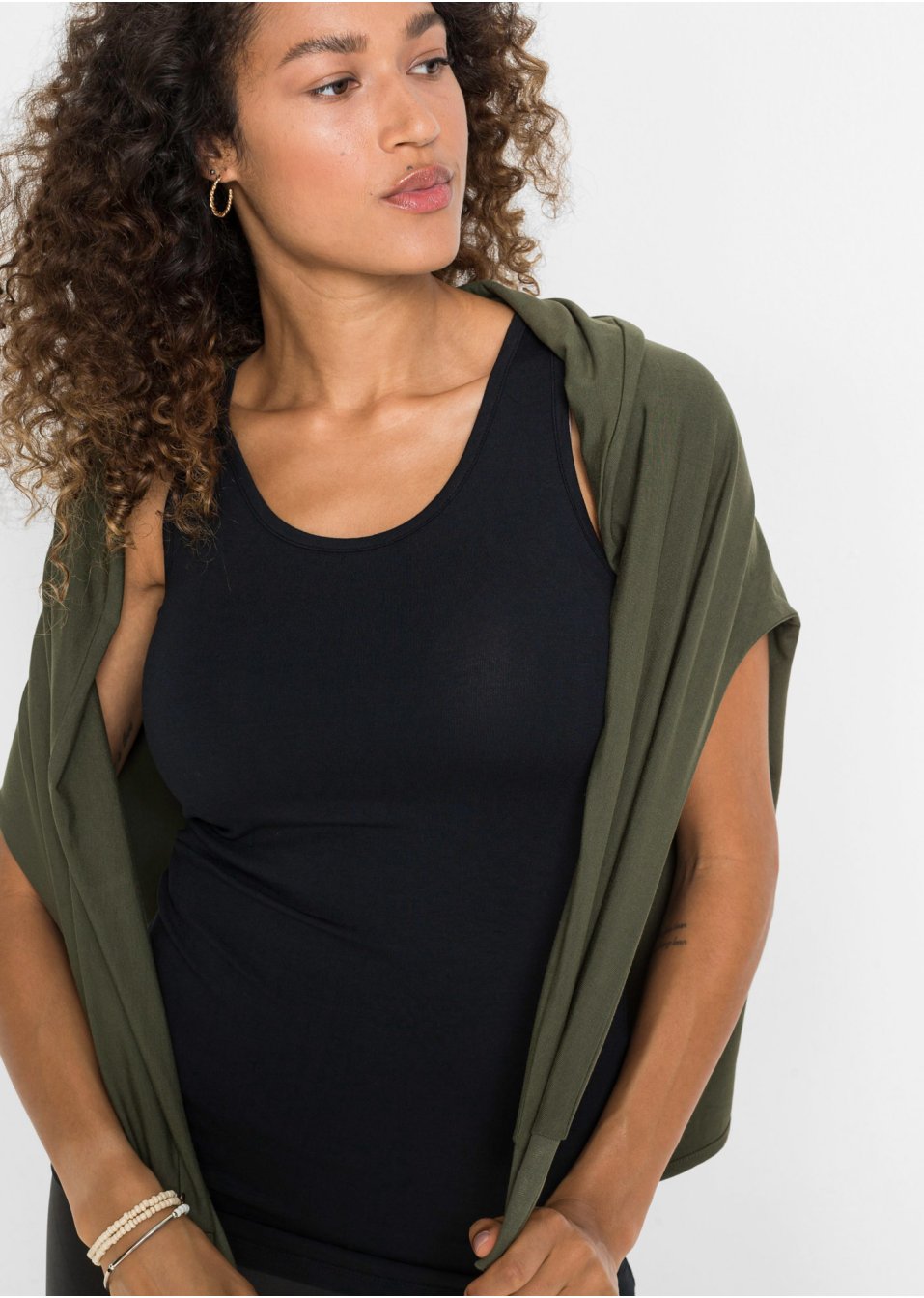 T-shirt long et top (Ens. 2 pces.)