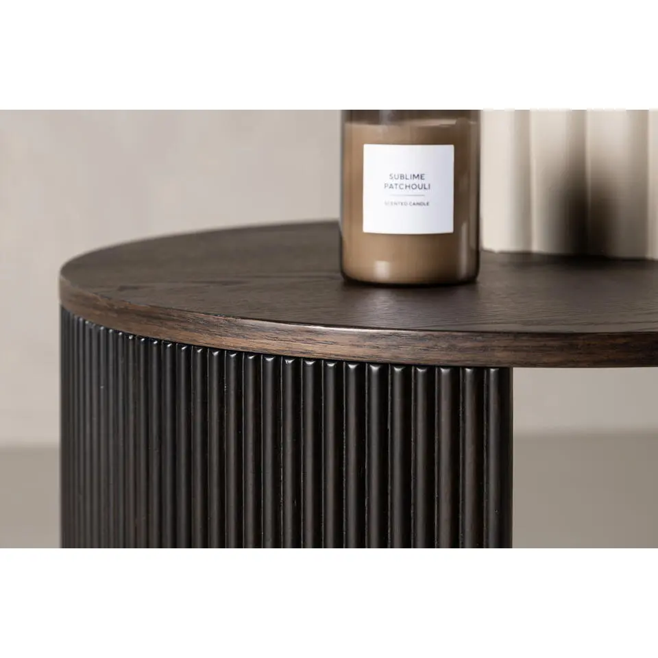 Salontafel Donkerbruin Hout - 60x60x45cm - Bristol