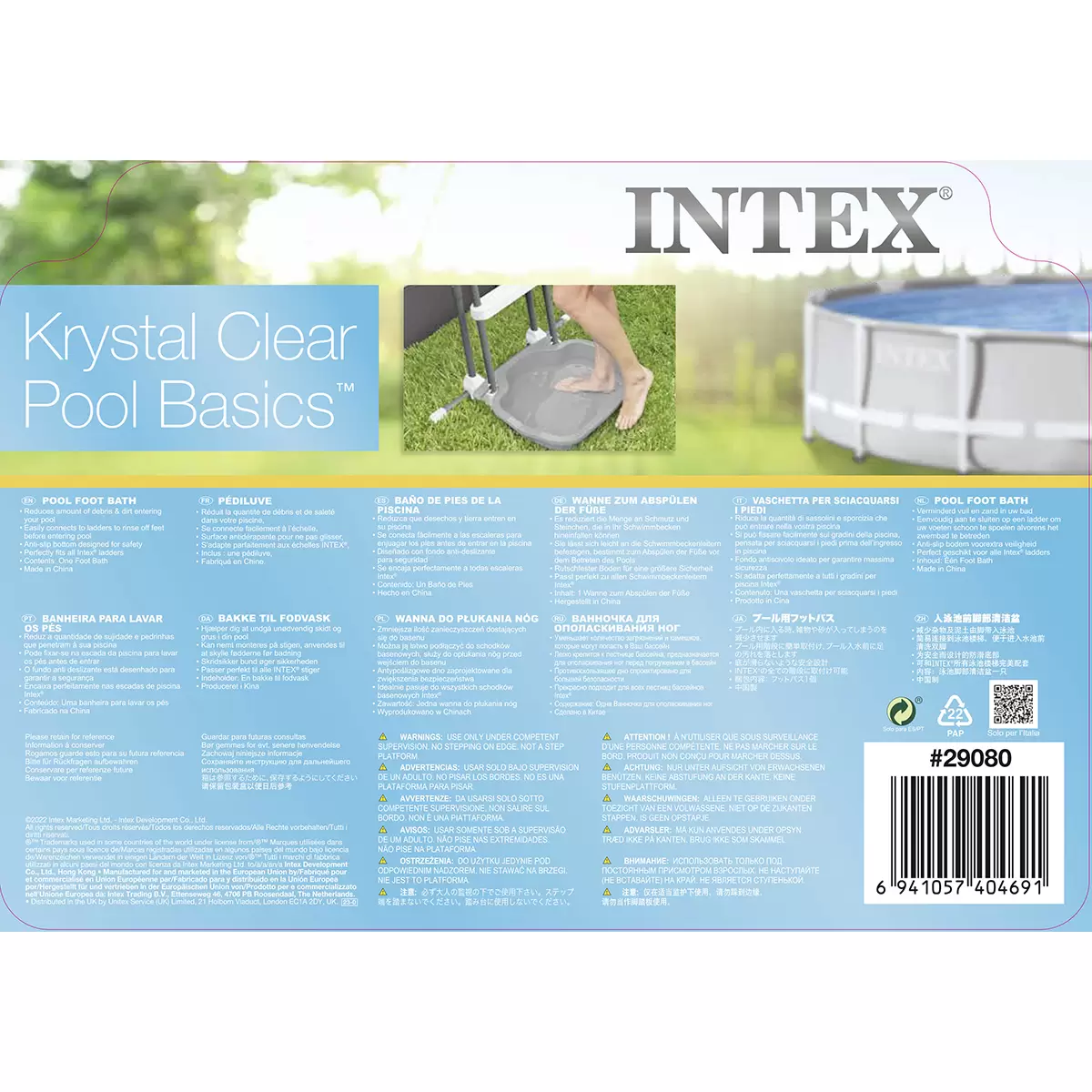 Fussbad Intex Grau