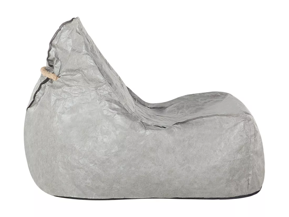 Pouf poire 200 L DROP 63 cm 75 cm Gris clair