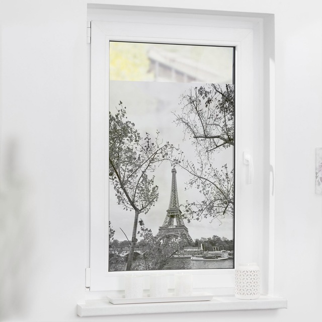 LICHTBLICK ORIGINAL Fensterfolie »Paris« 1 Stk. blickdicht strukturiert Klebepunkte selbstklebend, Sichtschutz