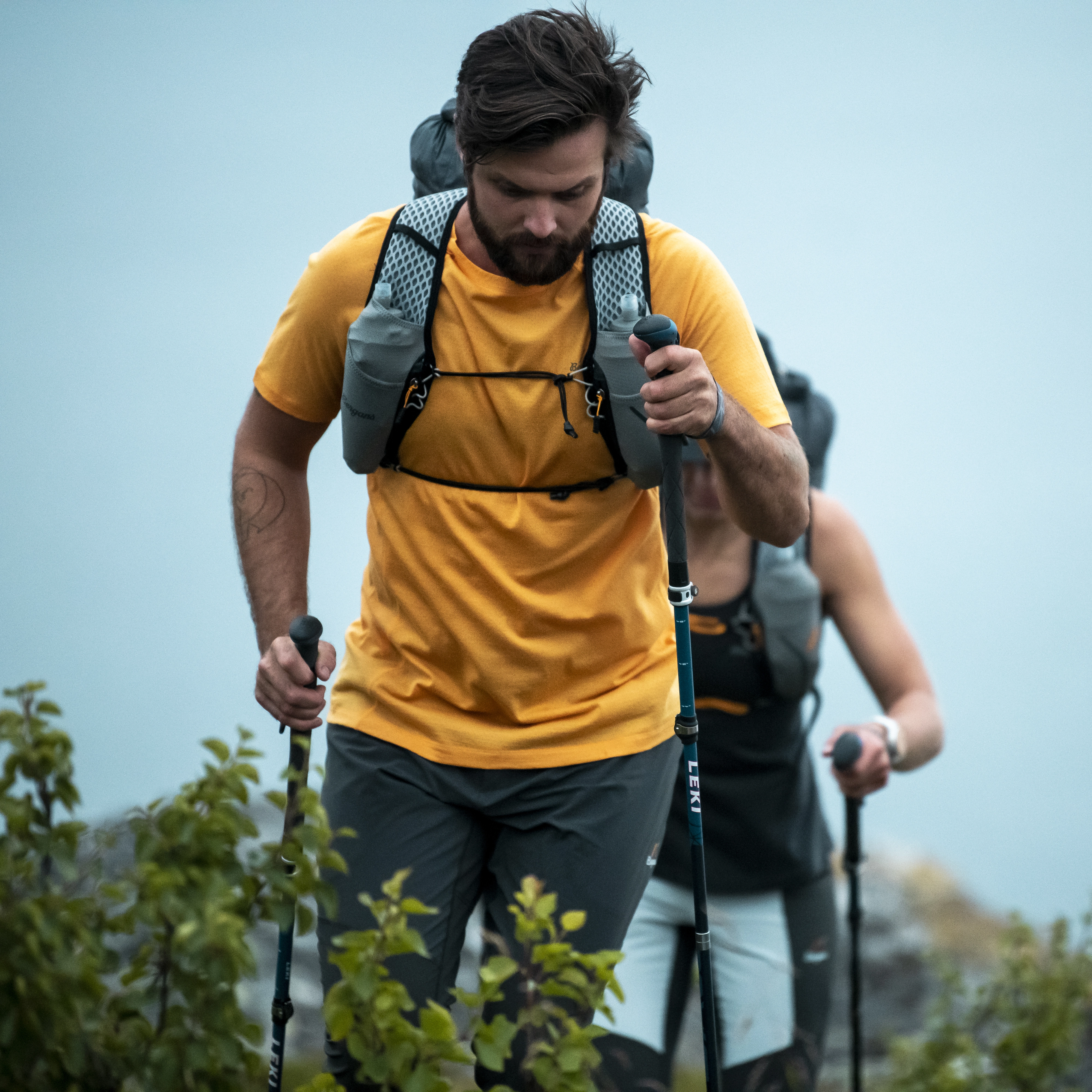 Y LightLine Merino Tee Men Mango Yellow