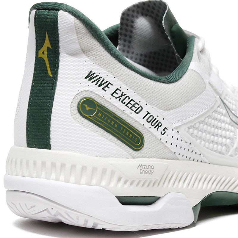 Mizuno Wave Exceed Tour 5 blanche et verte