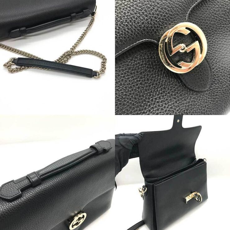 Gucci Vintage Gucci Crossbody Bag Black