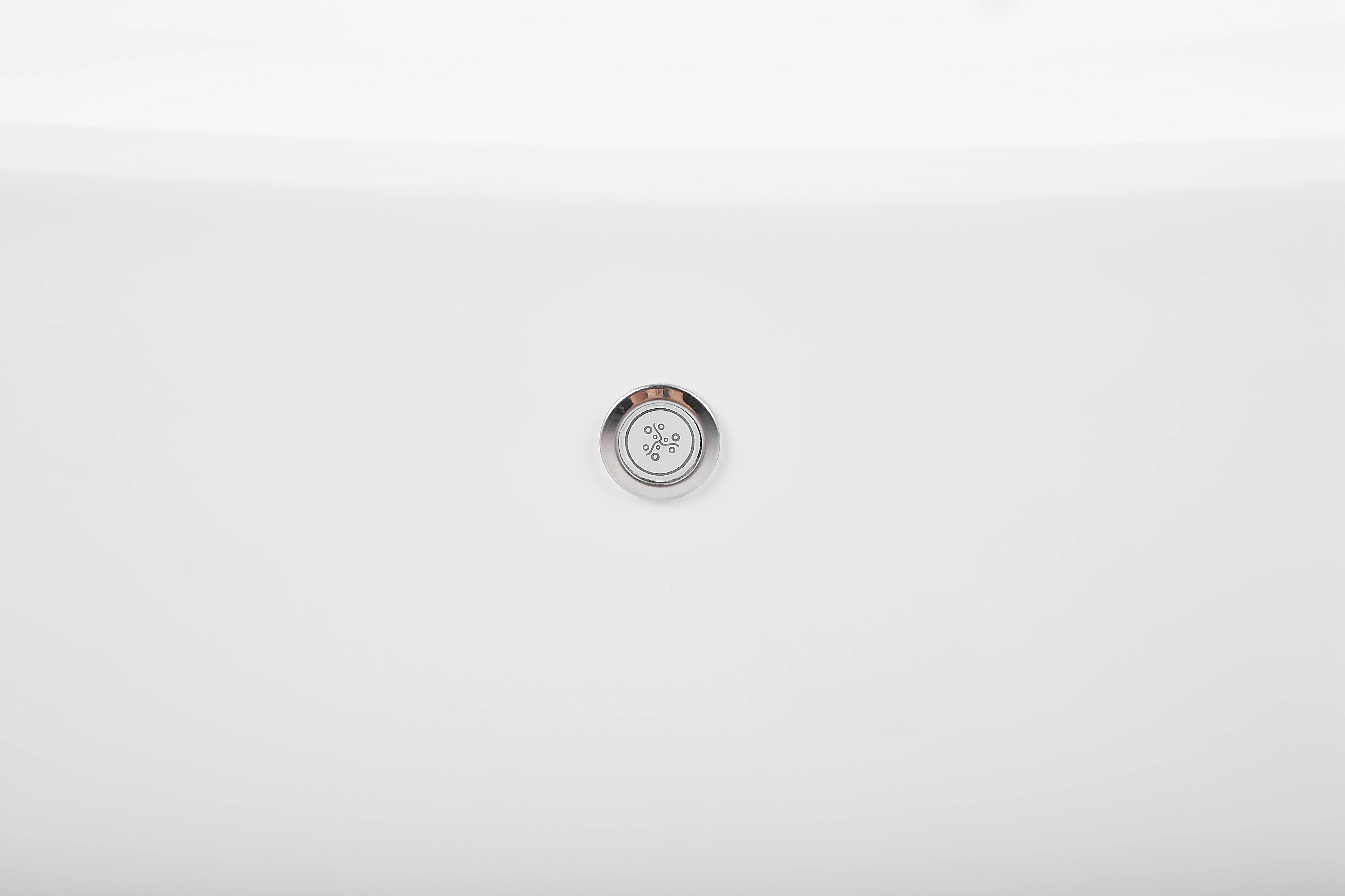 Vrijstaand bubbelbad met LED ANTIGUA 168 x 80 cm Wit