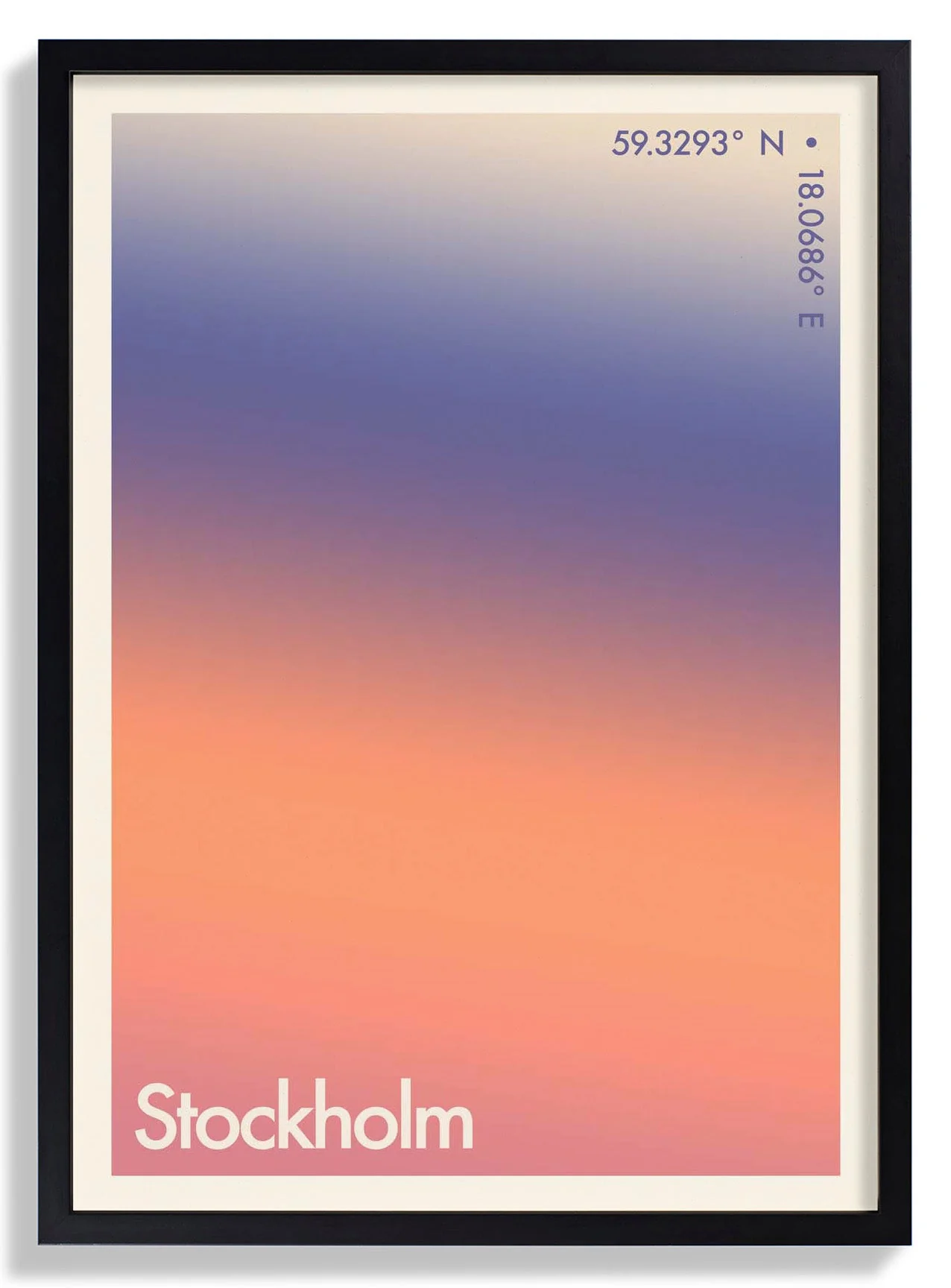 Stockholm Stadt im Sonnenuntergang