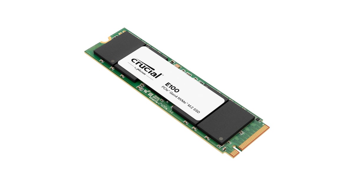 CrucialE100 1 TB SSD  (PCIe 4.0 x4, NVMe, M.2 2280)