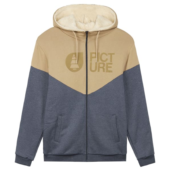 Sweatshirt PICTURE BASEMENT PLUSH ZIP HOODIE DARK BLUE MELANGE