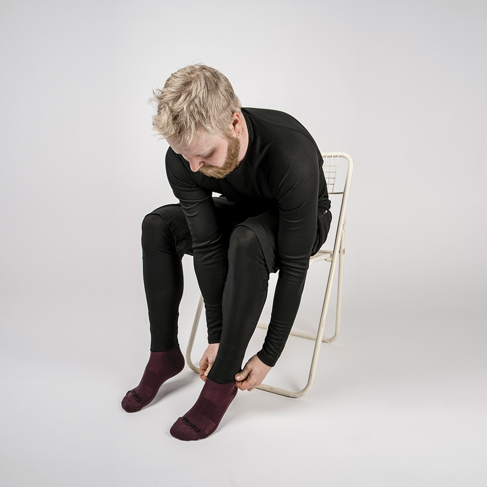 GripGrab Winter Merino High Strømper Mørkerød
