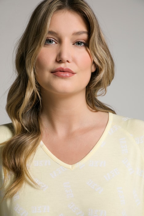 Shirt, HEY, A-Linie, Volant, V-Ausschnitt, 3/4-Arm