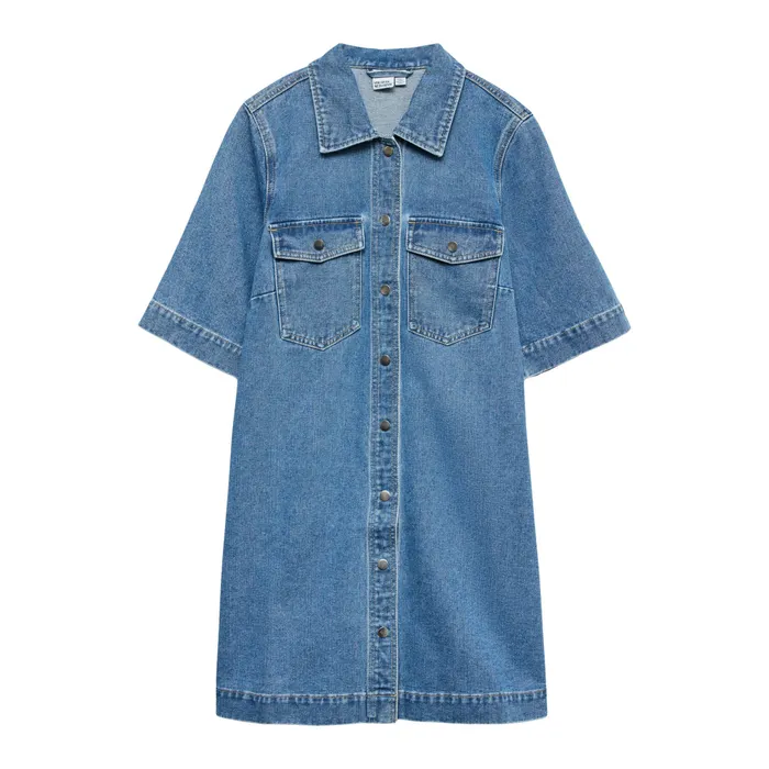 Vero Moda Fenja Denim Short Jurk Dames