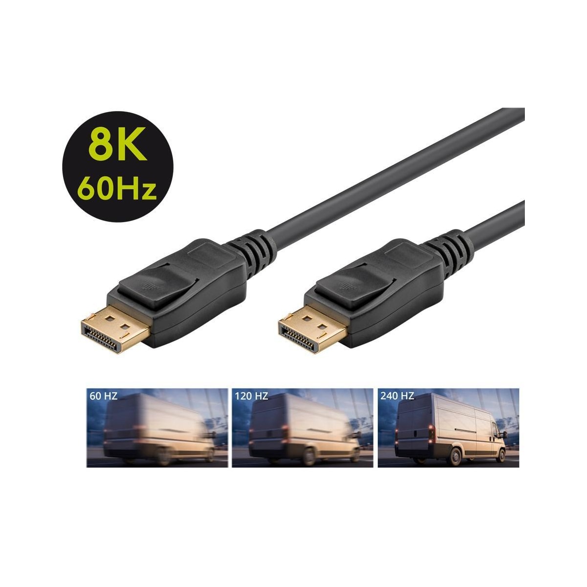 Goobay DisplayPort-kontaktkabel 1.4