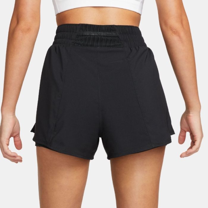 Nike Dame Shorts One Dri-Fit High-Waisted 2in1 3 Inch Shorts Sort