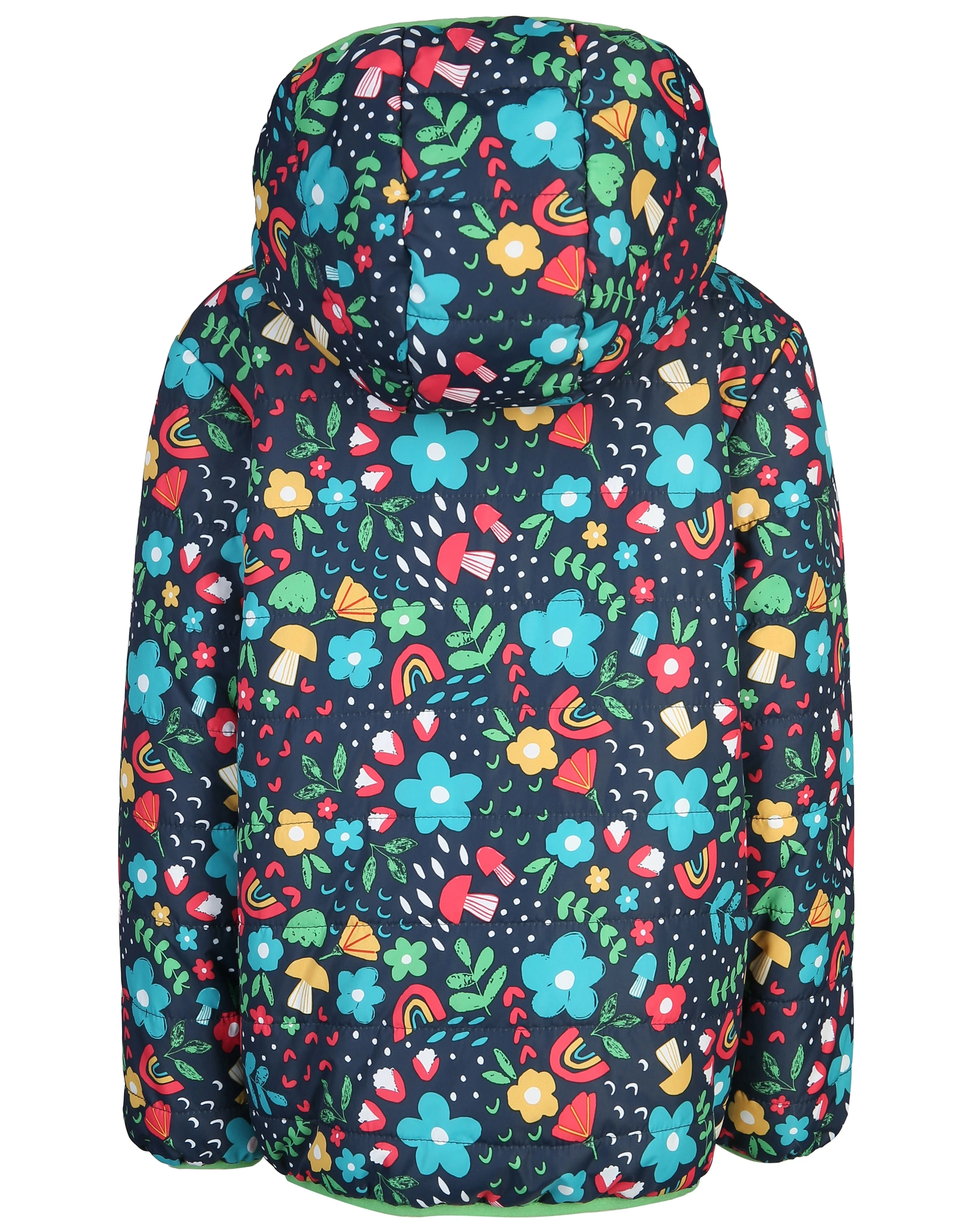 Steppjacke TOASTY - BLOOMING zum Wenden in bunt
