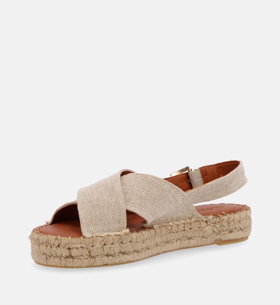 CROSSED - Espadrilles en lin | Beige