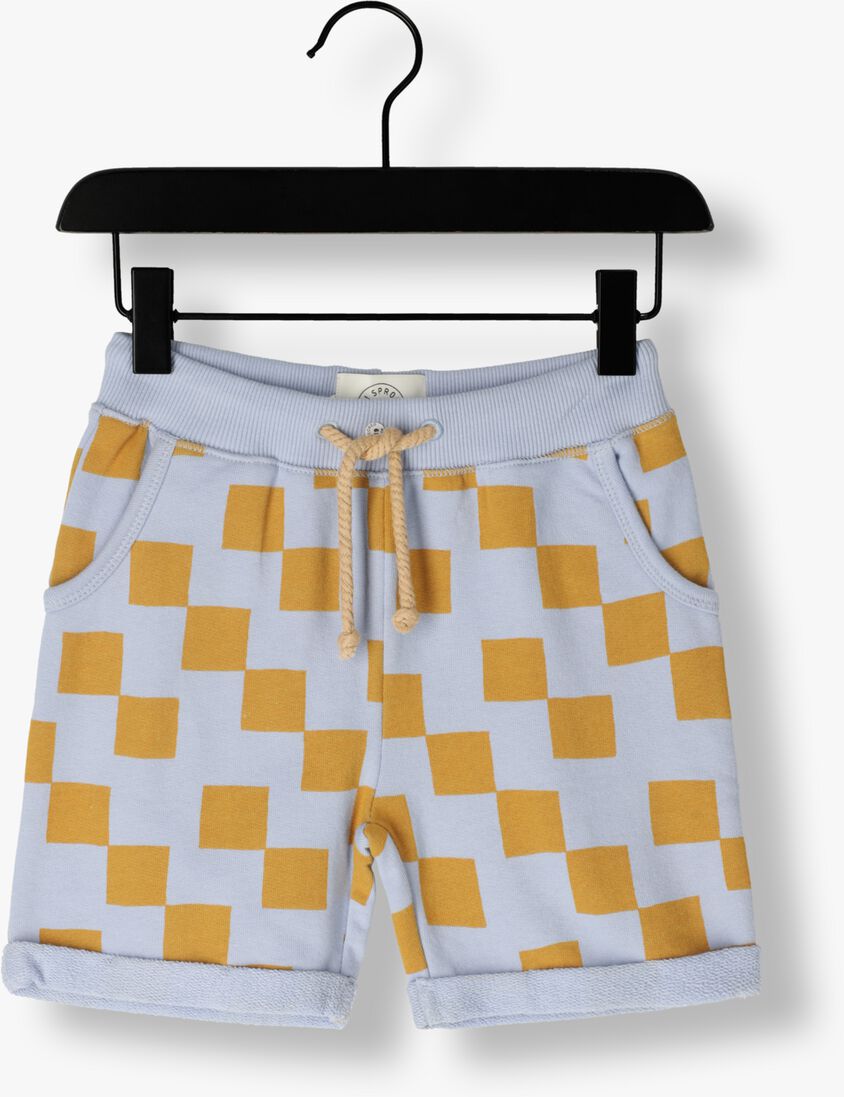 Sproet & Sprout lichtblauwe sproet & sprout korte broek sweat short block print