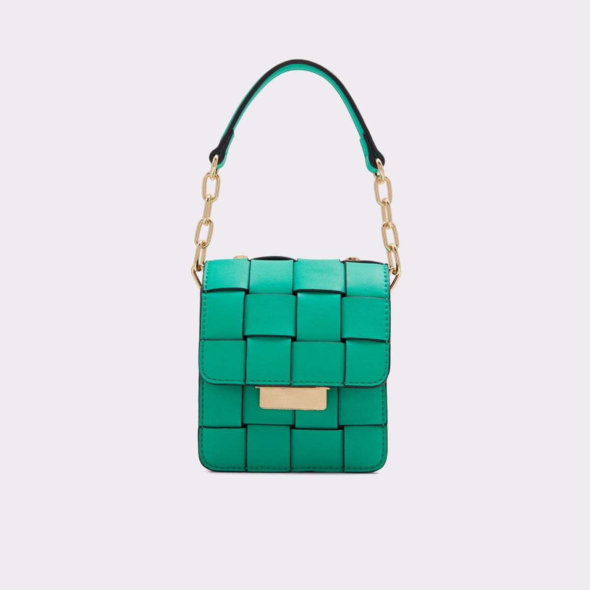 Wovenax Dark Green Women Top Handle Bags