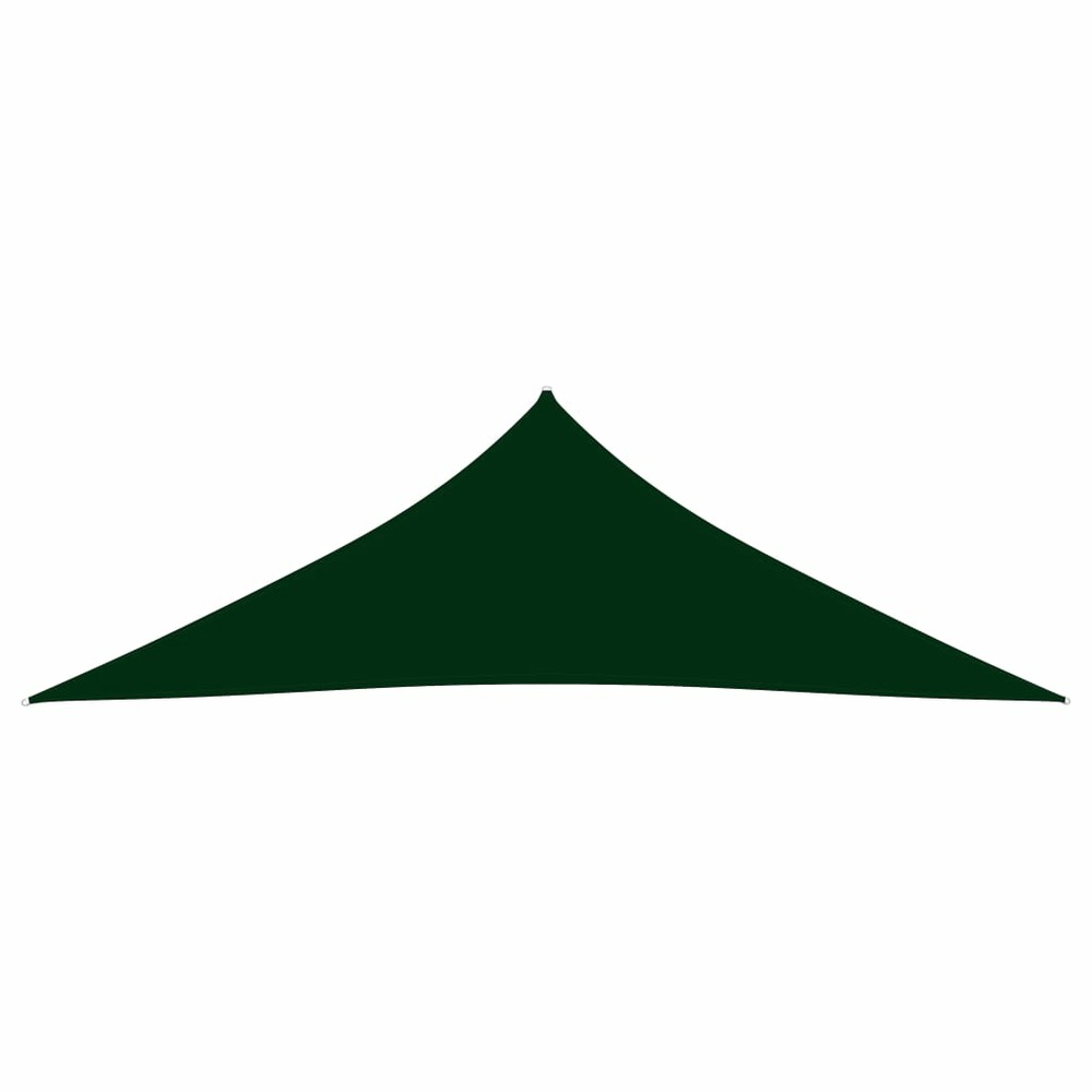 Voile parasol tissu oxford triangulaire 3,5 x 3,5 x 4,9m vert foncé