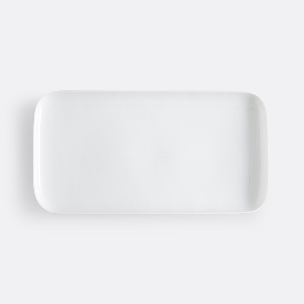LA REDOUTE INTERIEURS<br>Prato para bolo retangular, em porcelana, Atola