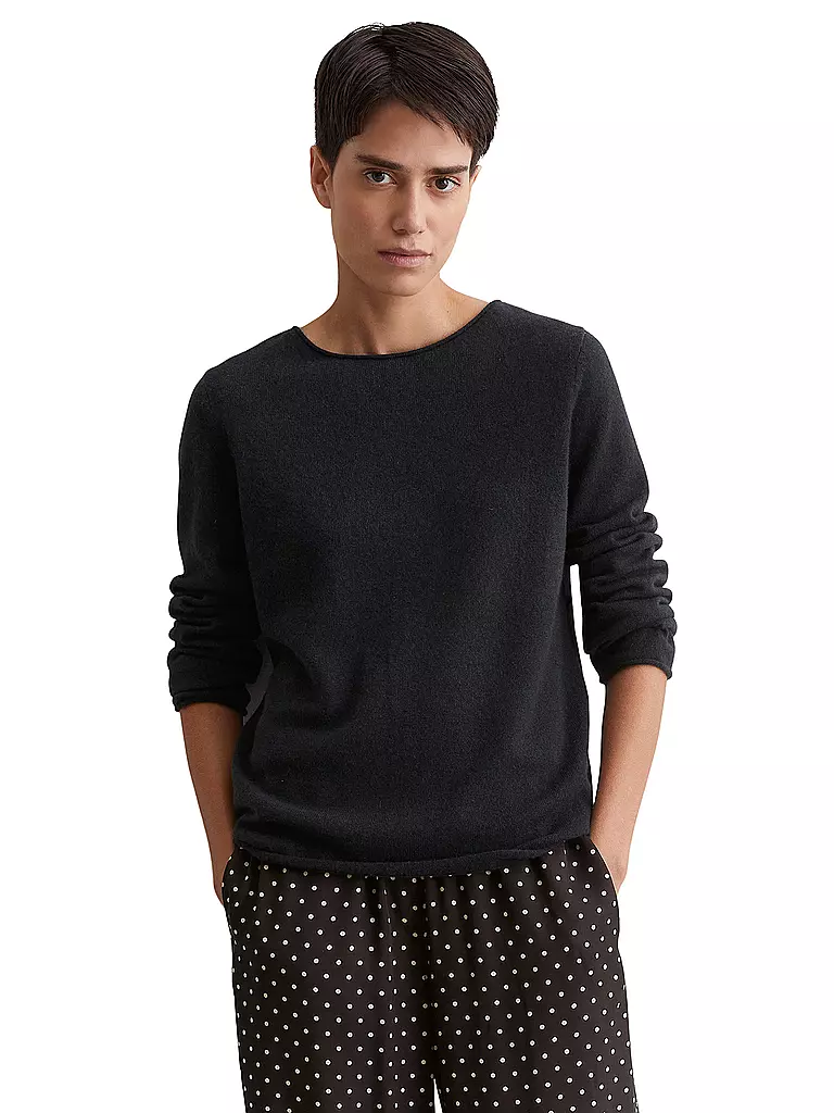 MARC O'POLO Kaschmirpullover  dunkelblau