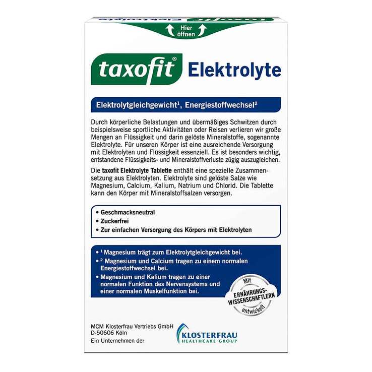 Taxofit Elektrolyte Tabletten, 20 St