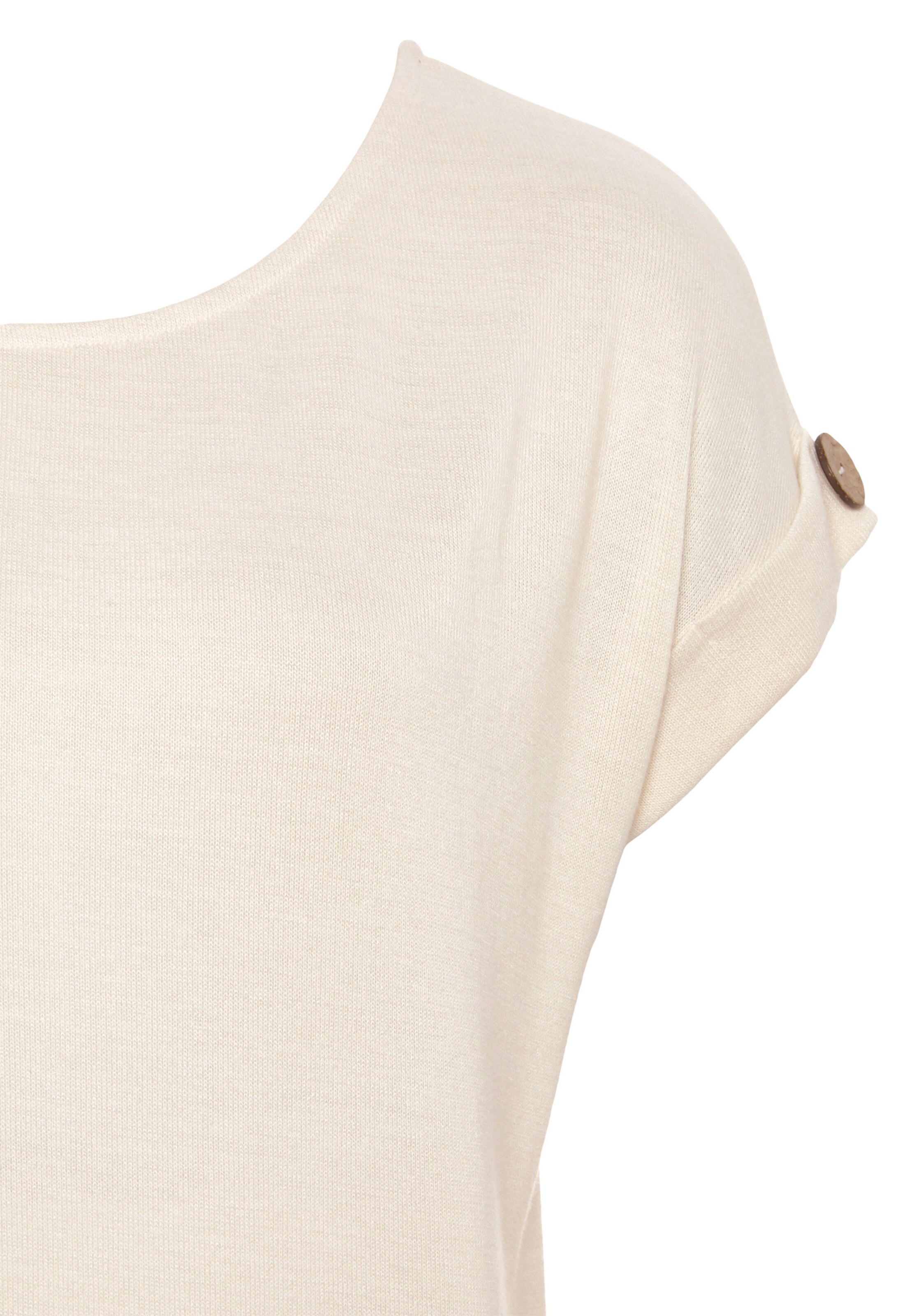 LASCANA Kurzarmshirt in creme