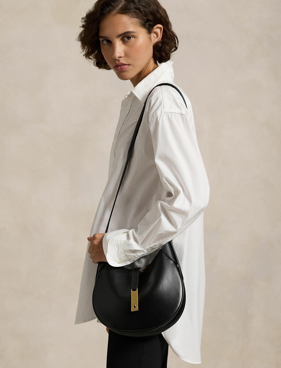 POLO RALPH LAUREN<br>Tas, cykelvormig, em couro POLO ID