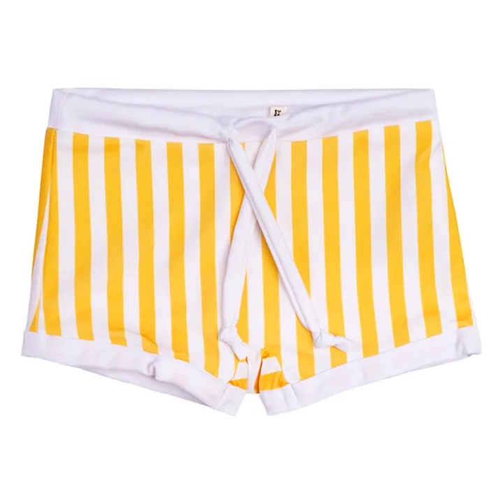 Juillet Juillet Boxer de Bain Anti-UV Gouverneur Rayé | Jaune