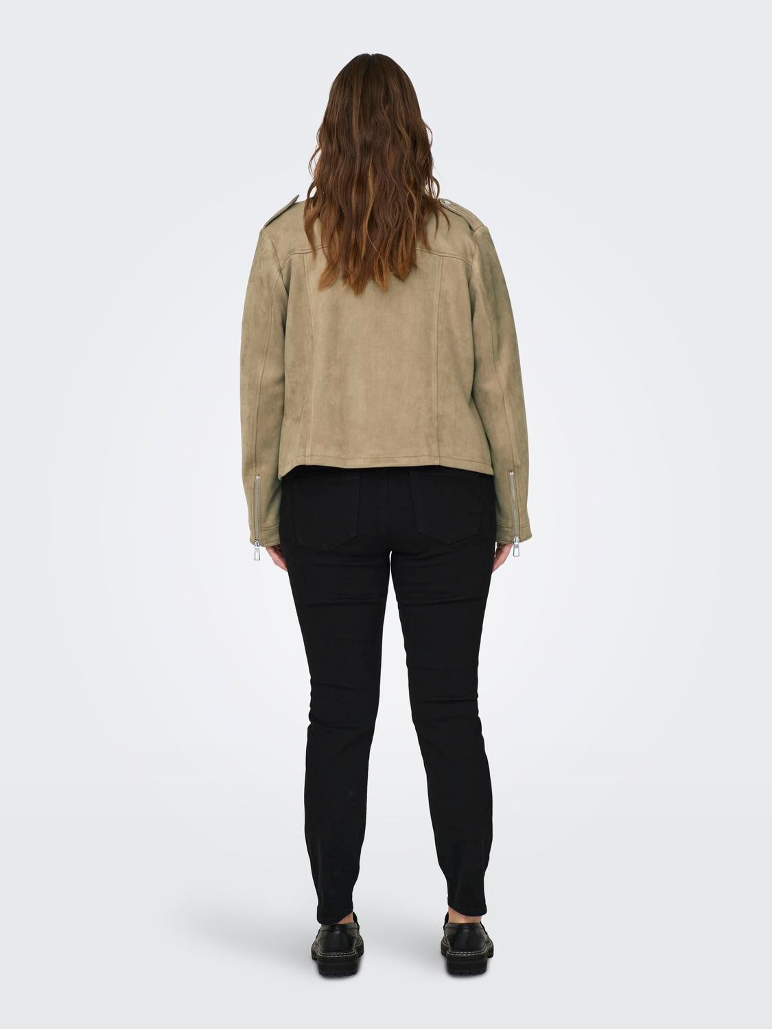 CARSCOOTIE Bikerjacke in Lederoptik Otter