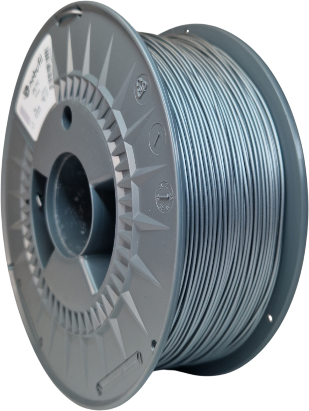 Nobufil  PETG Silver, 1,75 mm / 1000 g    Leicht zu druckendes PETG Filament aus recyceltem Kunststoffabfall