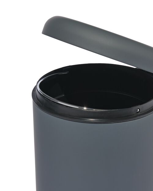 poubelle à pédale 3L gris foncé