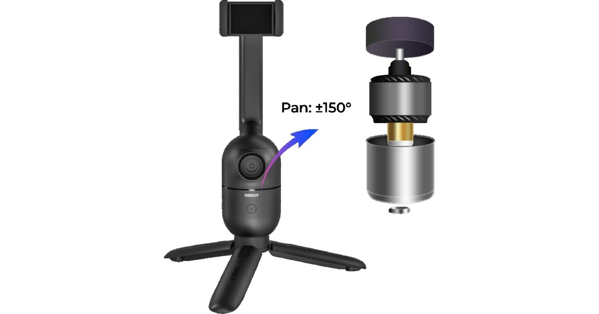 OBSBOTMe smartphonehouder  (Zwart)