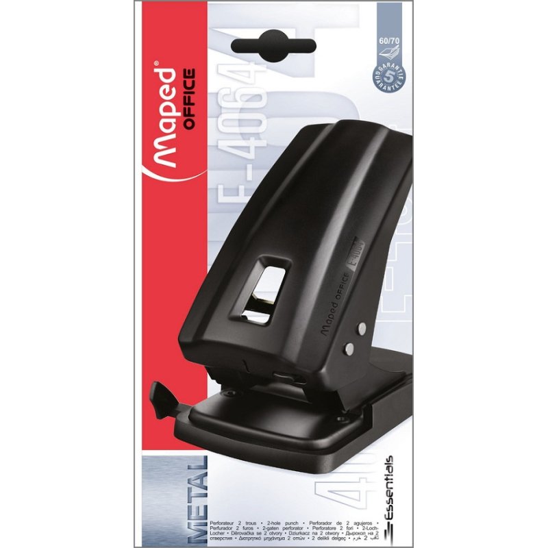 Perforateur ESSENTIAL METAL 2 trous capacité 60 à 70 feuilles