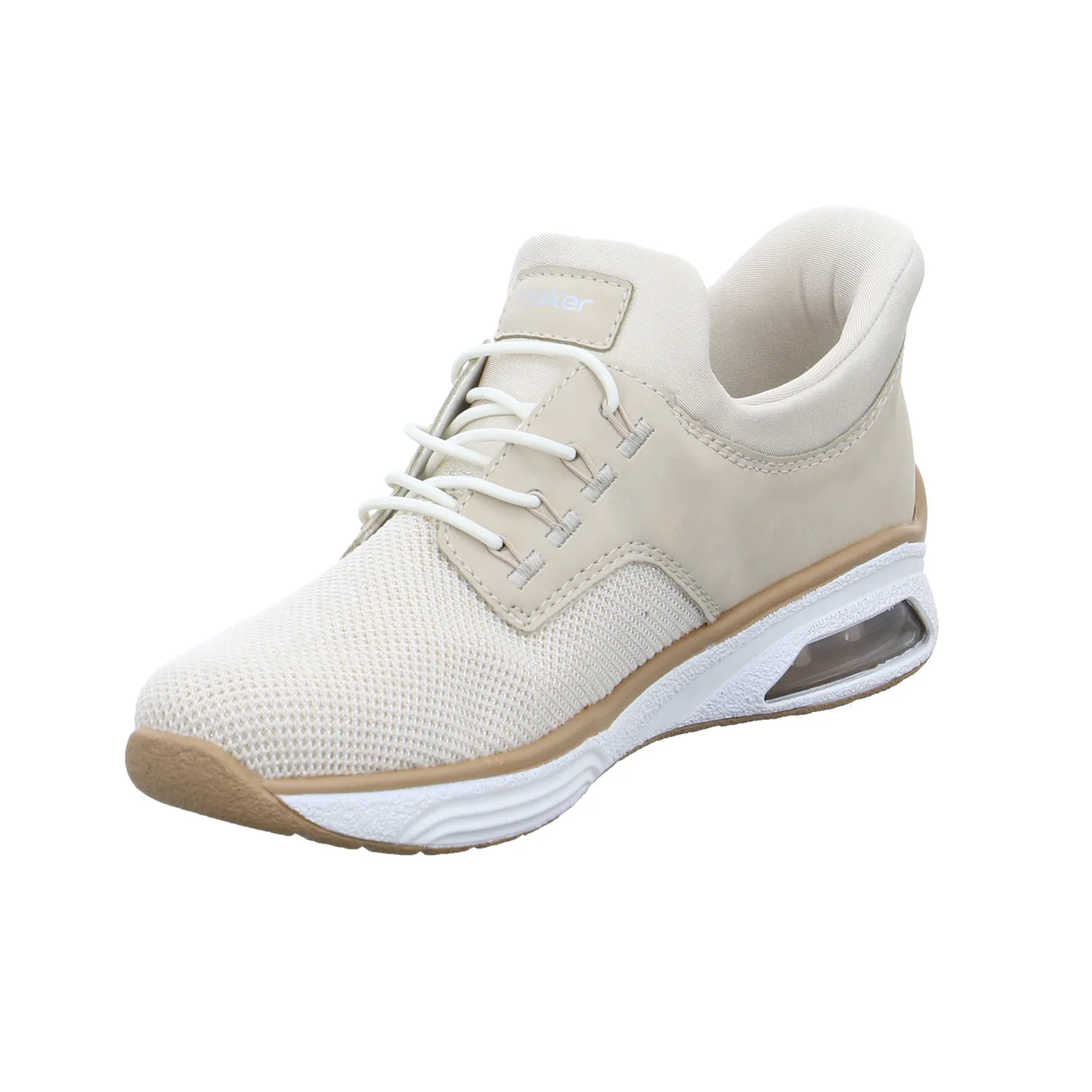 RIEKER Sneaker Beige Textil  Ready 2 Go