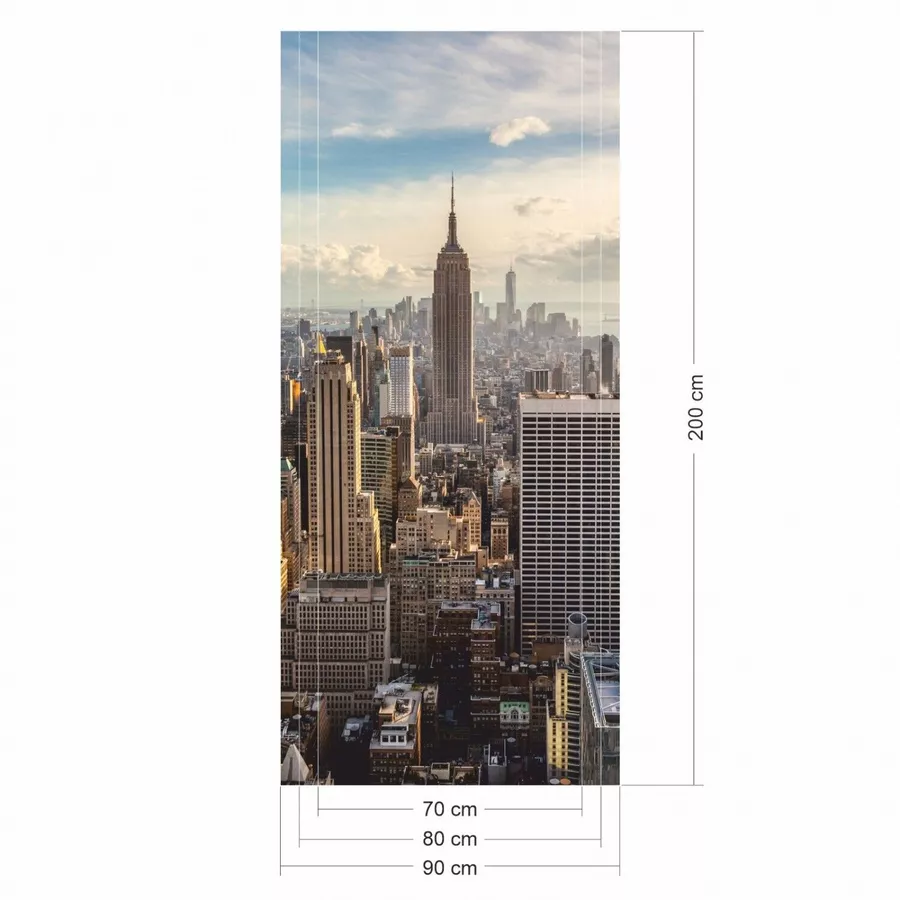 Nikima Türbild TB-10 selbstklebendes Türbild – New York  Klebefolie bunt
