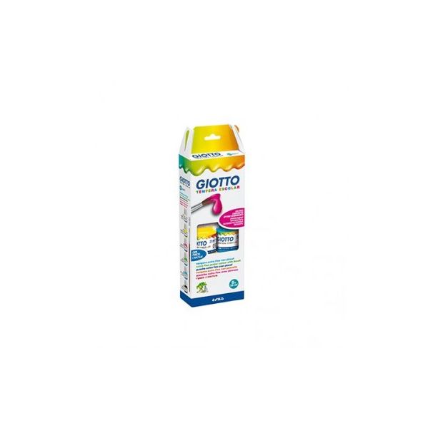 Giotto Guache Liquido Multicor 6x25ml   Pincel