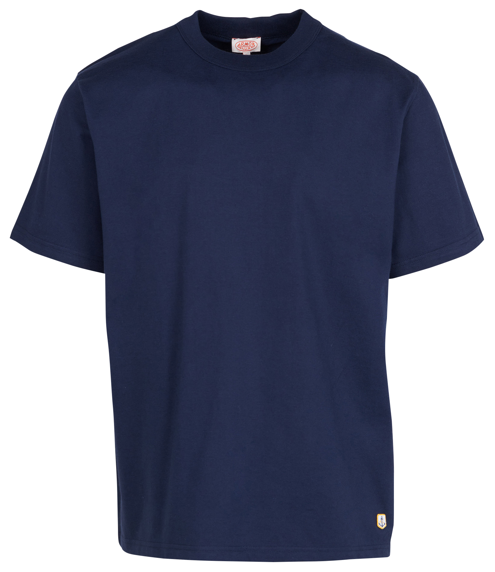 CALLAC - Tee-shirt droit ras du cou en coton bio | Bleu