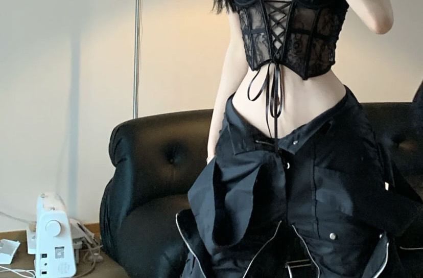 Gecko - Kanten bustier / slip / set